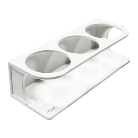 Trippnt TrippNT White HDPE 500mL Small Triple Holder Bottle, 11-1/8"W x 4-1/8"D x 3-1/8"H 50571